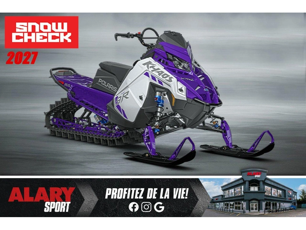 2027 Polaris 9r Rmk Khaos 155 Snowcheck (exclusif) alt