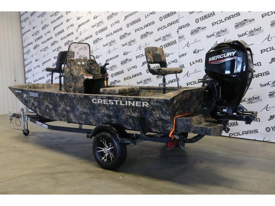 2023 Crestliner Crestliner 1660 + Mercury 40 Hp A Jet & Remorque alt
