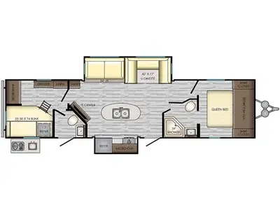 2019 Crossroads RV ZINGER 330 BH **IDÉAL POUR CAMPING STATIONNAIRE** thumbnail 3