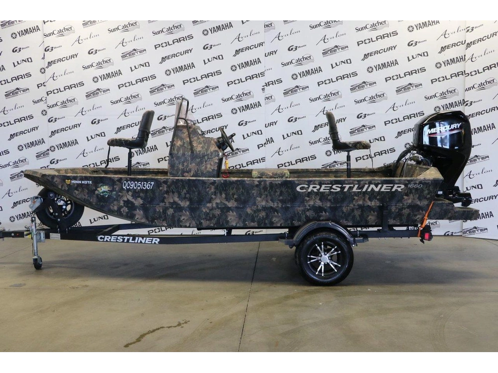 Crestliner Crestliner 1660 + Mercury 40 Hp A Jet & Remorque 2023 alt