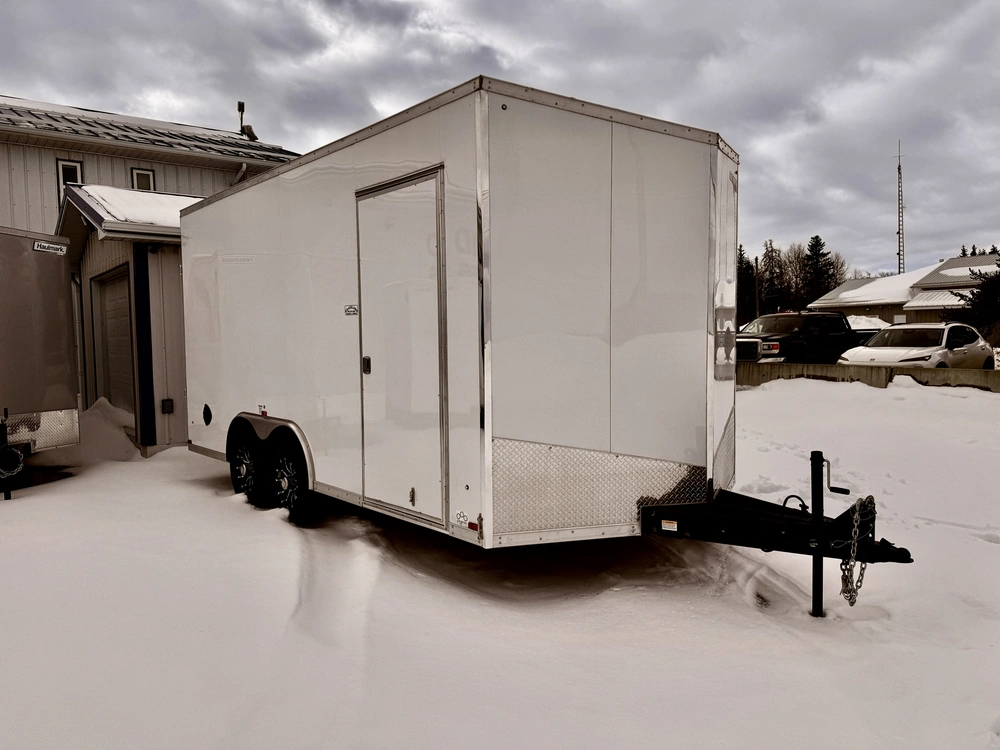 2026 Forest River **extra Height** Hlaft8516ta3 8.5' X 16' Flat Top Wedge Enclosed Trailer alt