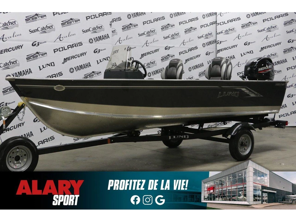 Lund 1600 Fury Ss + Mercury 40 Hp & Remorque 2025 alt
