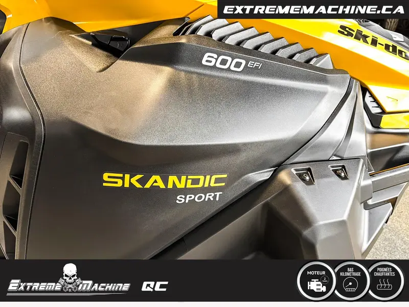 SKIDOO SKI DOO SKANDIC SPORT 600EFI 20 POUCES VÉHICULE POLYVALENT!!! 2024