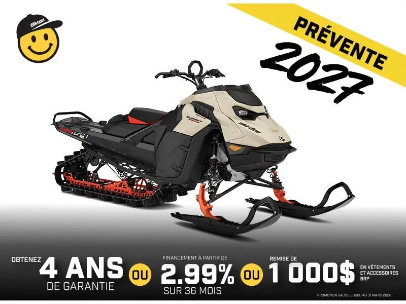 2027 Ski-doo Summit Adrenaline 154 600rr E-tec Powdermax Light Flexedge 2.5'' Shot alt