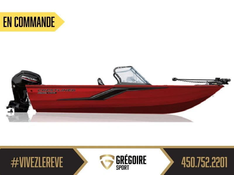 Crestliner 1750 Hawk Wt Jumpseat Rouge 2026 alt