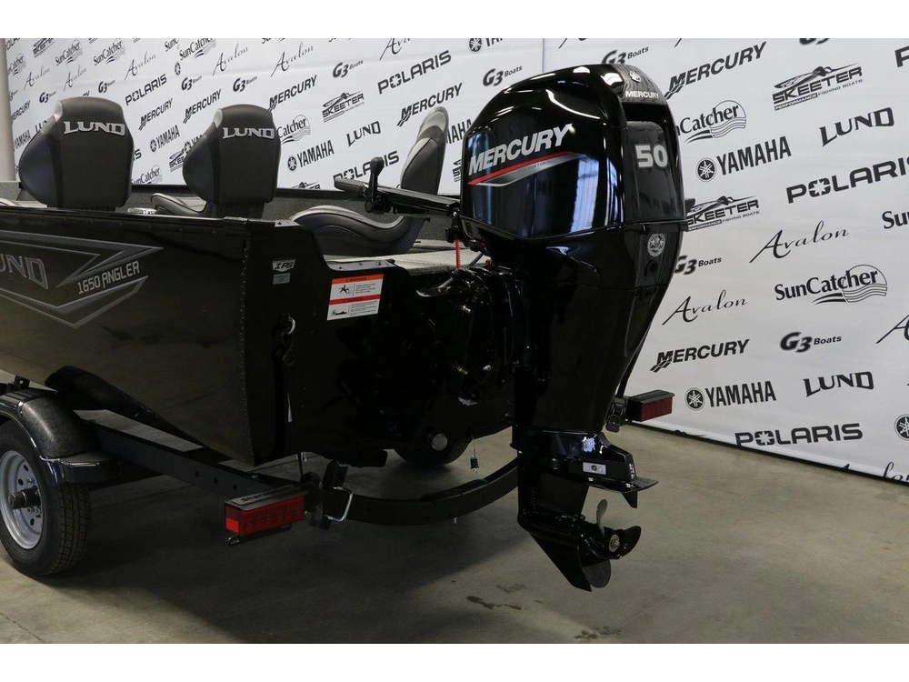 2024 Lund 1650 Angler Tiller + Mercury 50elhpt alt