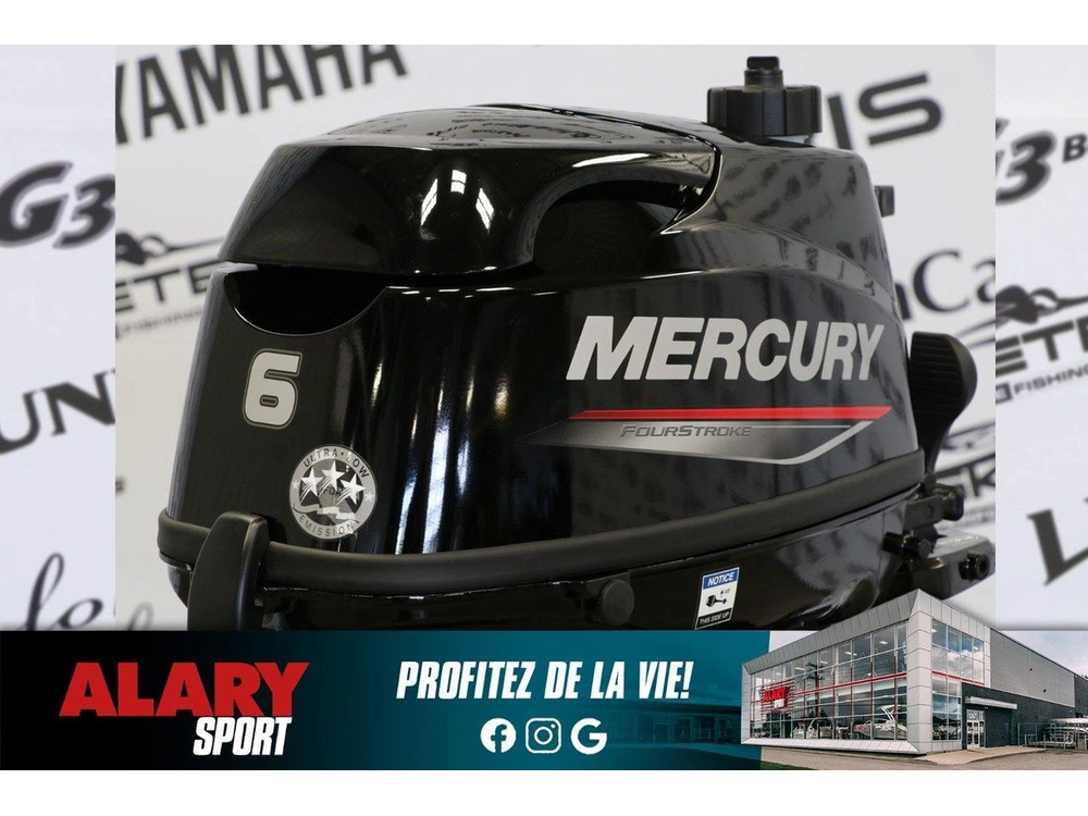 2026 Mercury 6mh Pied Court (15 Pouces) Enr. alt