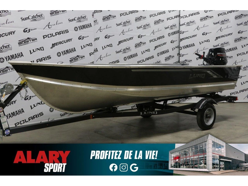 Lund Ssv-16 +mercury 25 Hp & Remorque 2025 alt