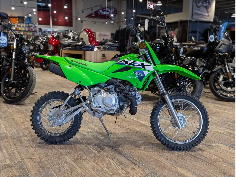 2026 Kawasaki KLX110R L // Lime Green thumbnail 2