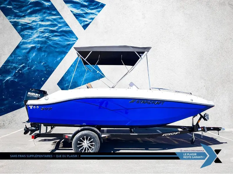 2026 Starcraft SVX 171 OB 90HP  deck boat bateau Ponté