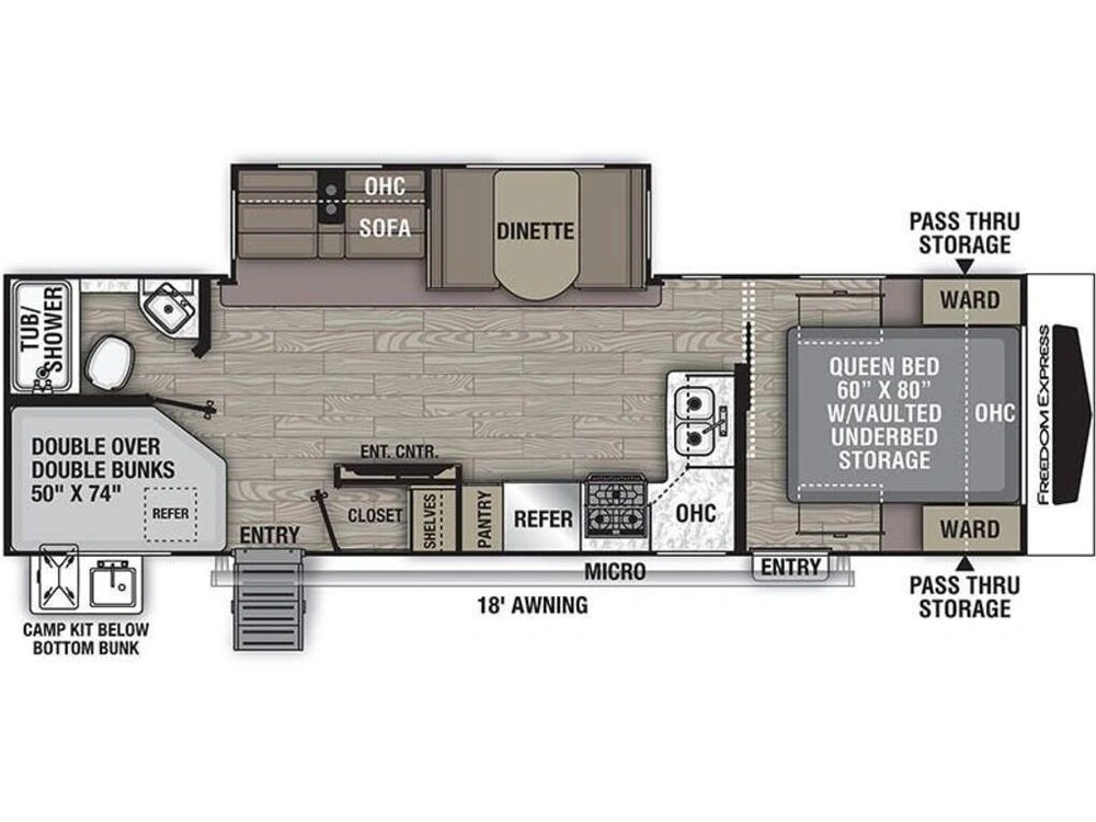 Coachmen Freedom Express 287bhds 2022 alt