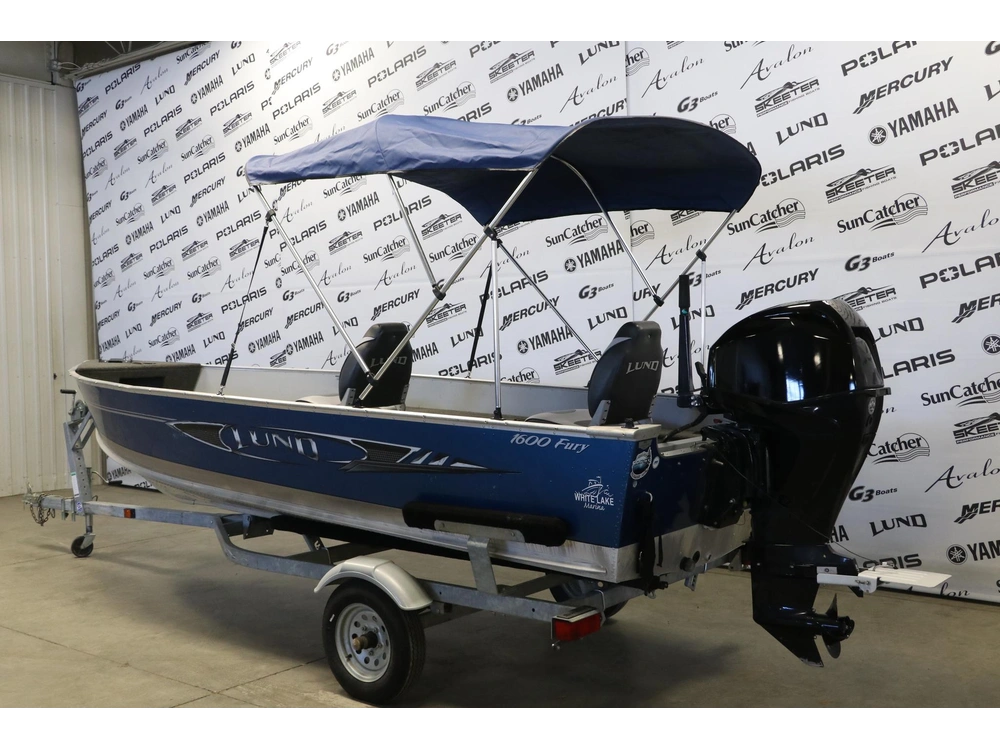 2012 Lund 1600 Fury Tiller + Moteur Mercury 40 Hp & Remorque alt