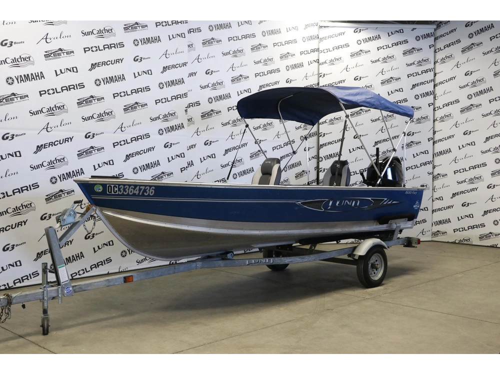 2012 Lund 1600 Fury Tiller + Moteur Mercury 40 Hp & Remorque alt