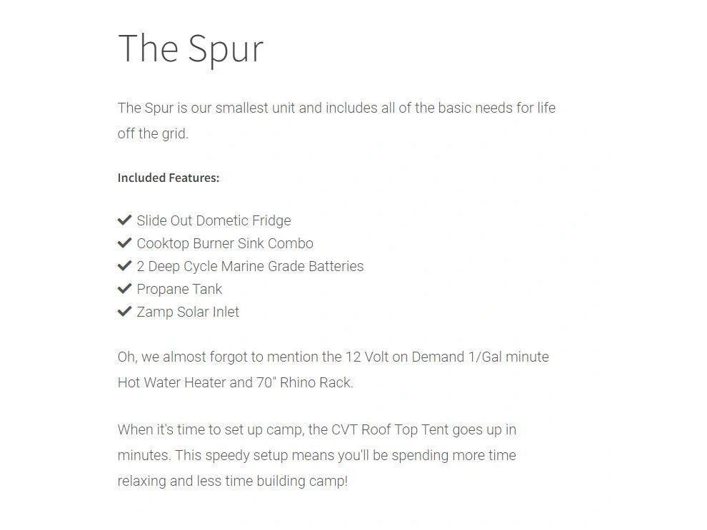 Alcom Off Road Spur Overlanding Jeep 2023 alt