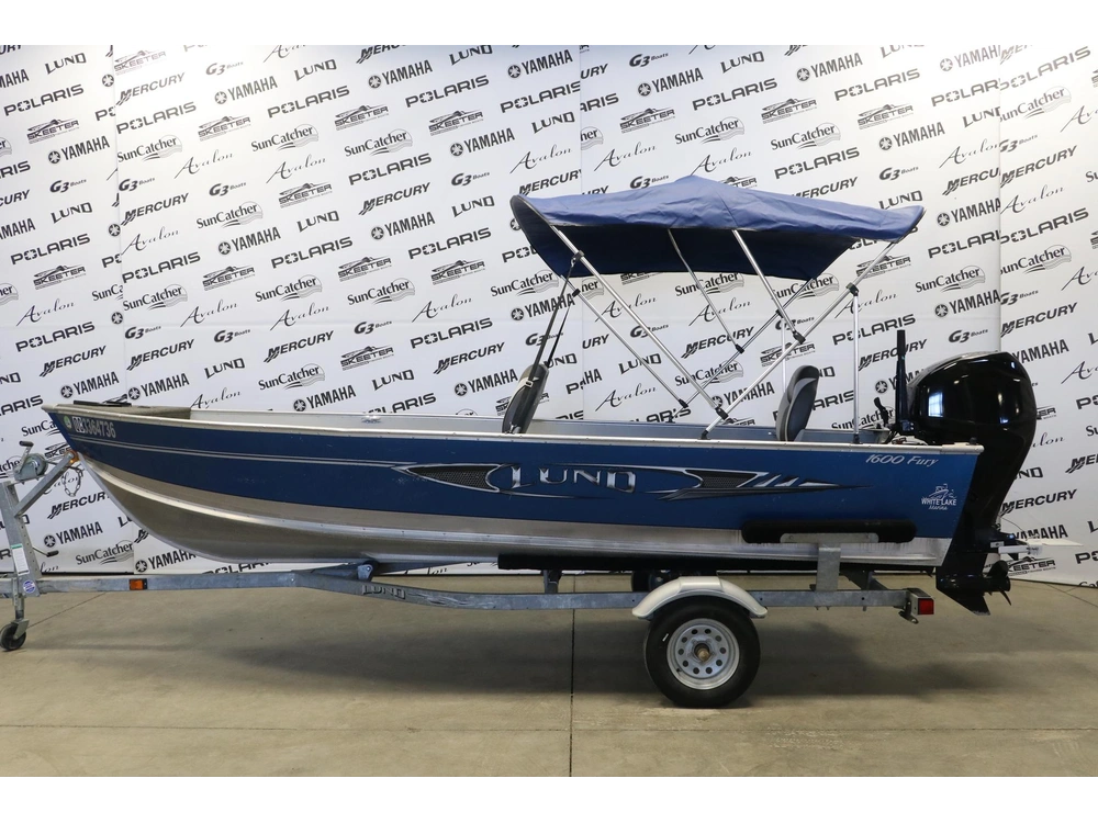 2012 Lund 1600 Fury Tiller + Moteur Mercury 40 Hp & Remorque alt