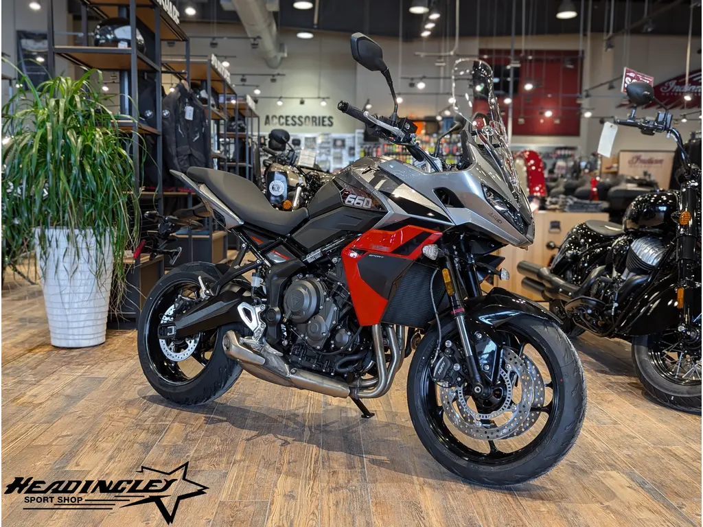 2026 Triumph Tiger Sport 660 // Silver Ice/Intense Orange