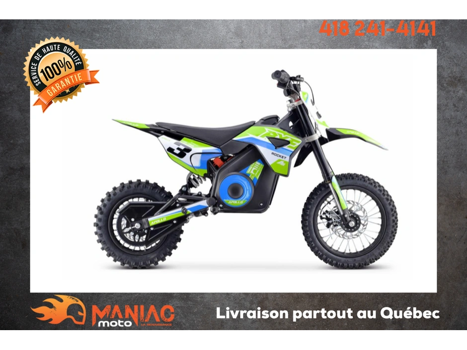 Apollo Motors Rxf Rocket Mini-motocross Électrique 1000w 2021 alt