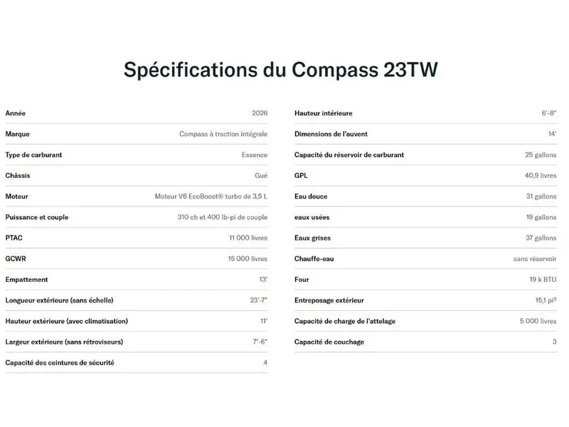 Thor Compass 23TW 2026