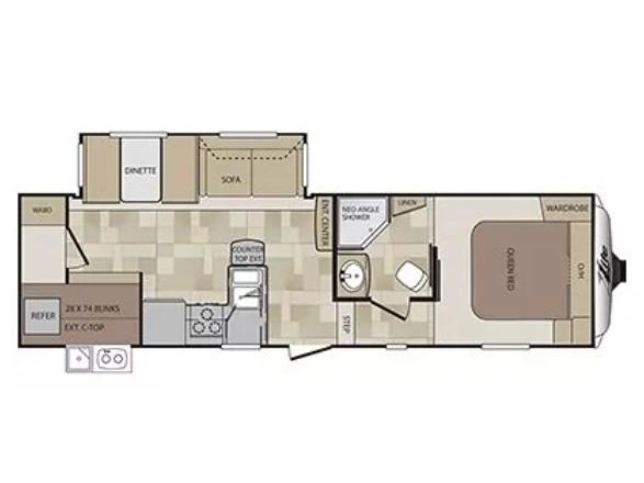 Keystone Rv Cougar 27bhs 2013 alt