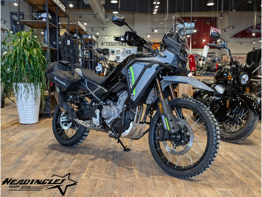 2026 CFMOTO IBEX 450 // Tundra Grey w/ Soft Bags, Side Guards & Kickstand Base