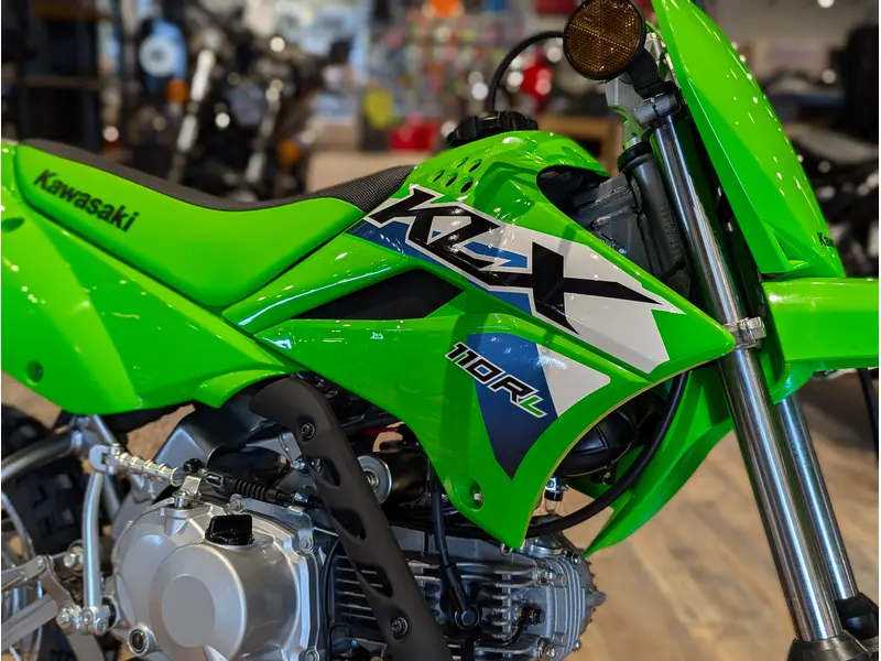 2026 Kawasaki KLX110R L // Lime Green thumbnail 7
