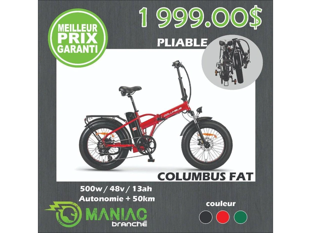 Taubik Slane Columbus 500w, 48v, 12ah 2021 alt