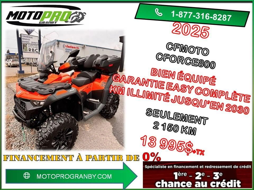 Cfmoto Cforce 800 Touring Cforce800 2up Touring Vrai 2 Places Cforce 800 Eps 2025 alt
