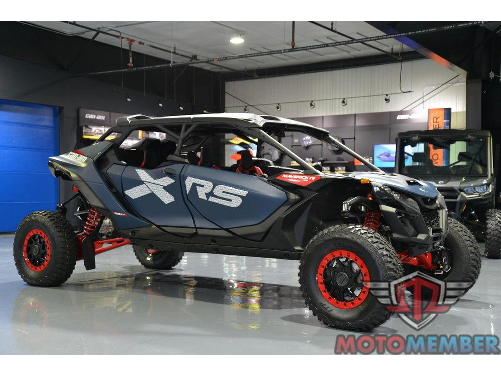 2025 Can-am Maverick R Max X Rs With Smart-shox Dusty Navy & Legion Red alt