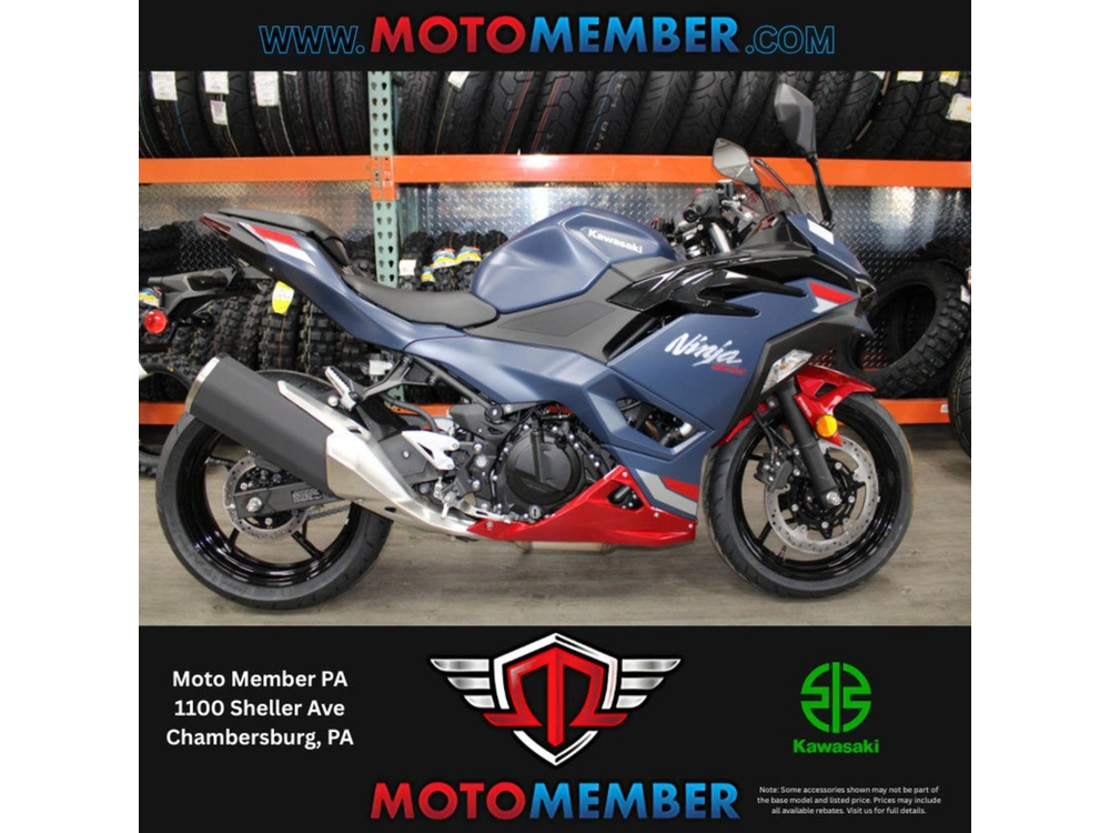 2026 Kawasaki Ninja® 500 Abs Metallic Matte Twilight Blue alt