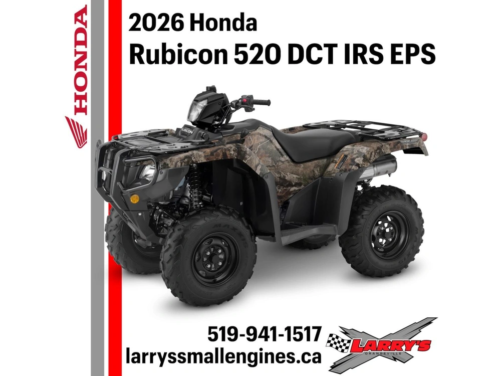 2026 Honda Rubicon 520 Dct Irs Eps Trx520fa6ct alt