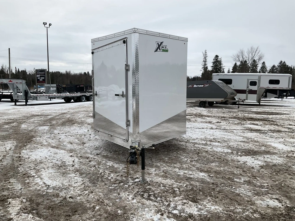 2026 Xcel Trailers 7.5x22 Plus V-nose Aluminum Snowmobile Trailer alt