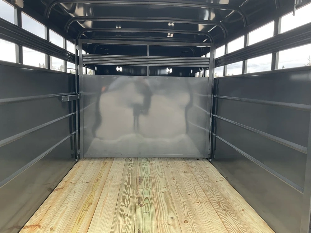 2026 Cornpro 6'8"x16 Bumper Pull Livestock Trailer alt