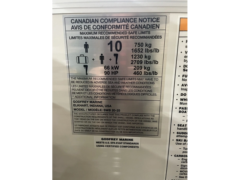 2023 Godfrey Marine 2086 Split Bench alt