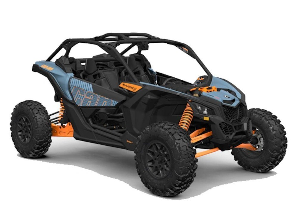 2025 Can-am Maverick X3 Rs Turbo Rr Scandi Blue & Orange Crush alt