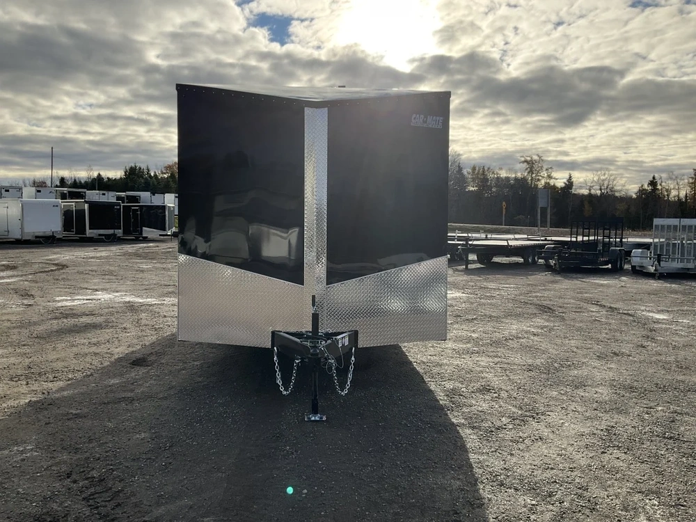2026 Car Mate Trailers 8.5x24 Plus V-nose Avalanche Enclosed Car Hauler alt