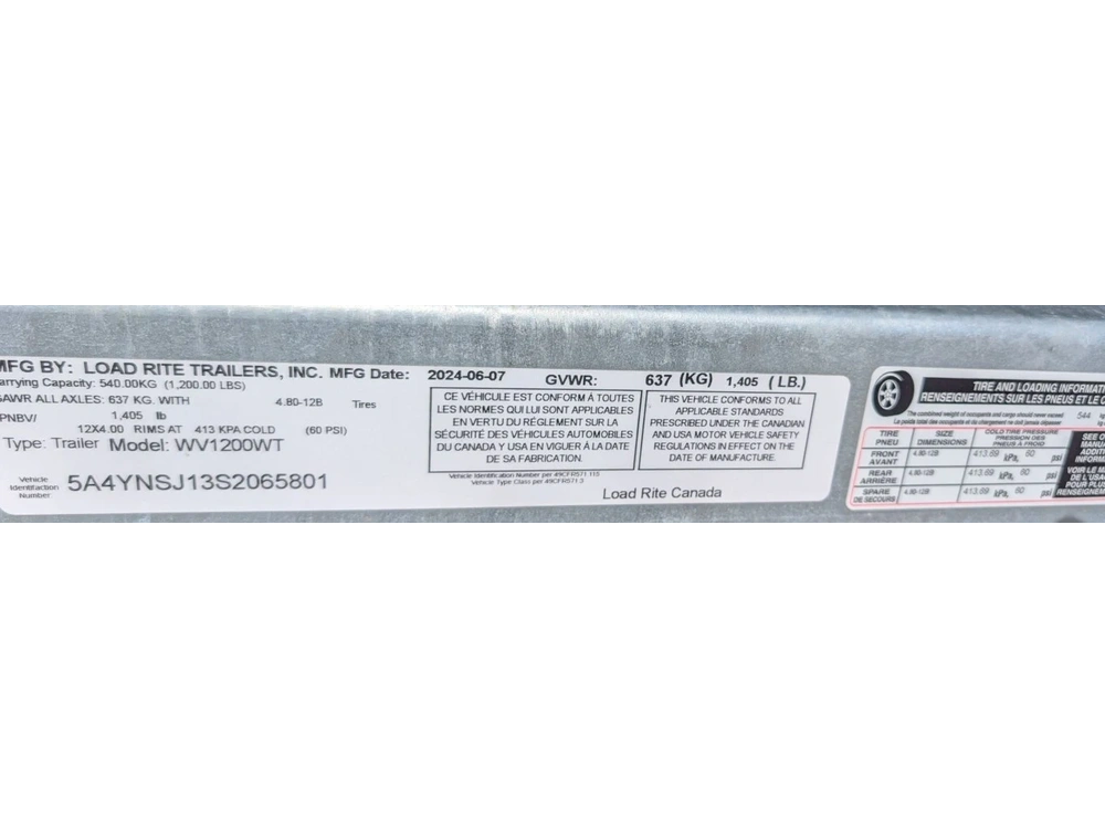 2025 Load Rite Rite Loa-wv1200wt alt