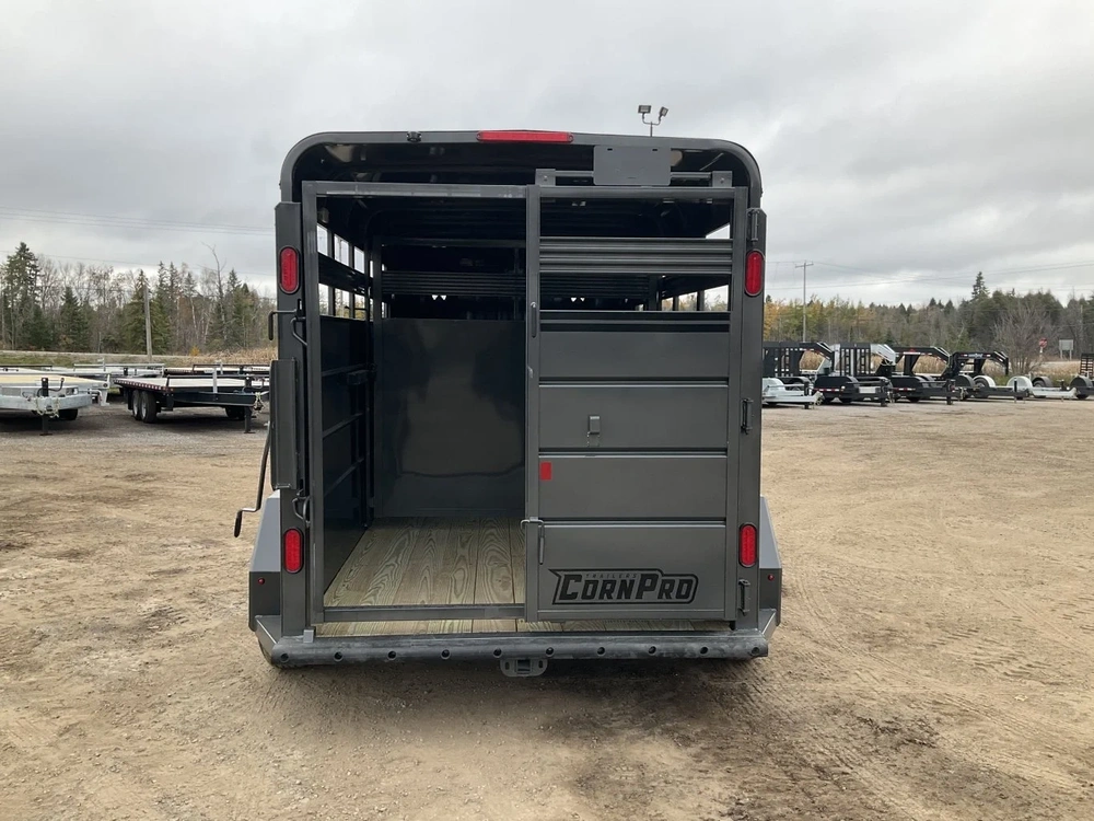 2026 Cornpro 6x14 Bumper Pull Livestock Trailer alt