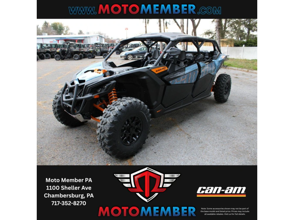 2026 Can-am Maverick X3 Max Ds Turbo Scandi Blue & Orange Crush alt