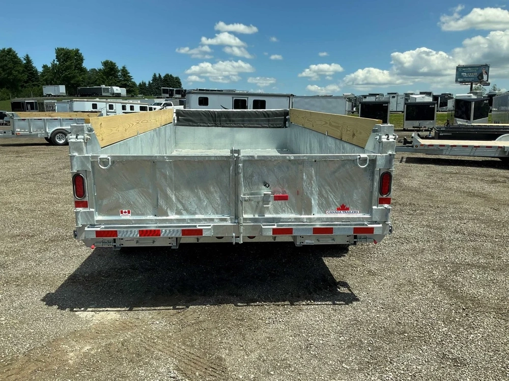 2026 Canada Trailers 83x16 7 Ton Galvanized Dump Trailer alt
