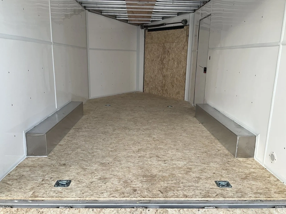 2026 Xcel Trailers 8.5x14 Plus V-nose Aluminum Snowmobile Trailer alt