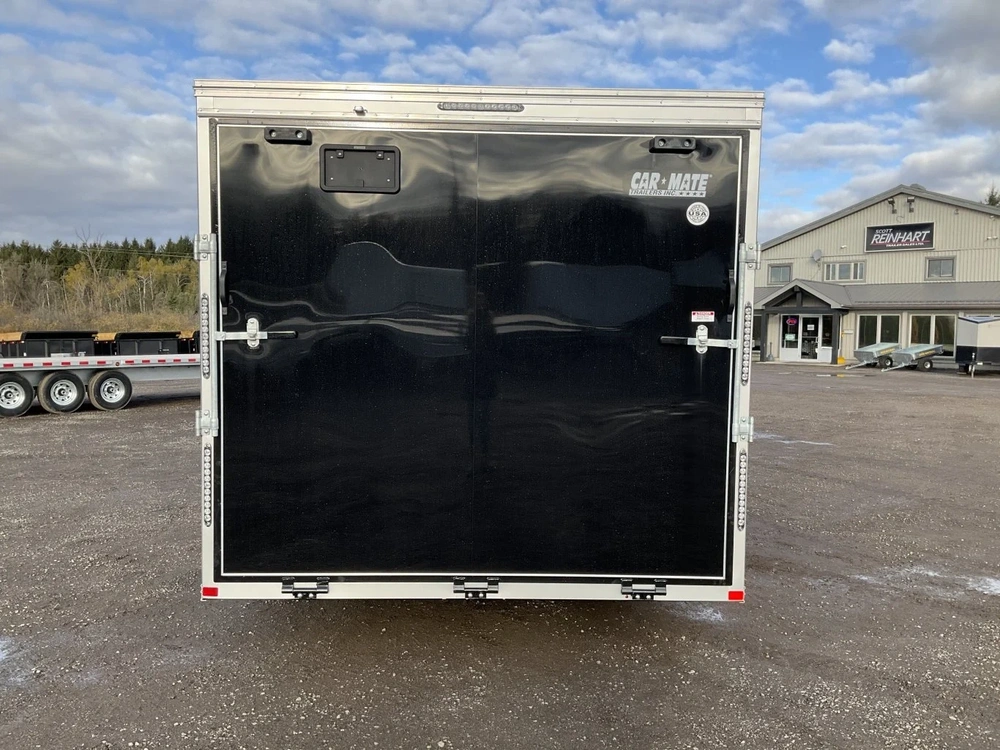 2026 Car Mate Trailers 8.5x24 Plus V-nose Avalanche Enclosed Car Hauler alt