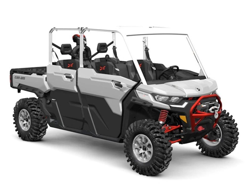 2025 Can-am Defender Max X Mr With Half-doors Hd10 Hyper Silver & Legion Red alt