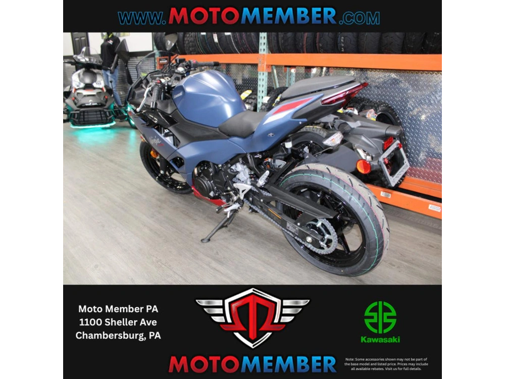 2026 Kawasaki Ninja® 500 Abs Metallic Matte Twilight Blue alt