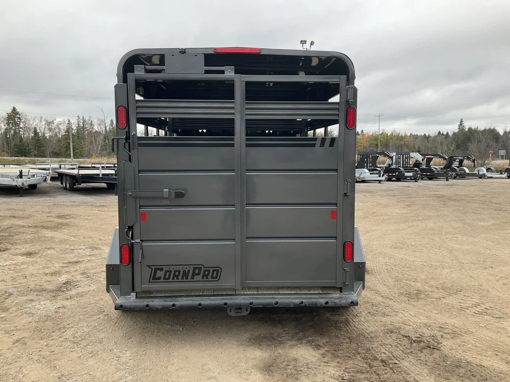 2026 Cornpro 6x14 Bumper Pull Livestock Trailer alt