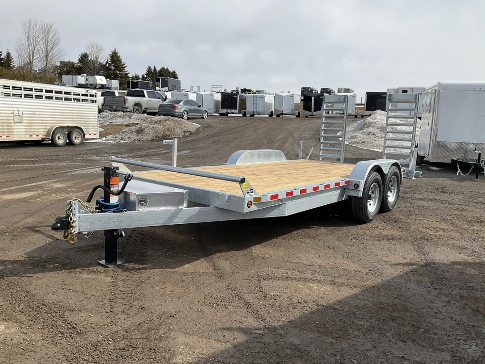 2026 Canada Trailers 82x18 7 Ton Galvanized Equipment Trailer alt