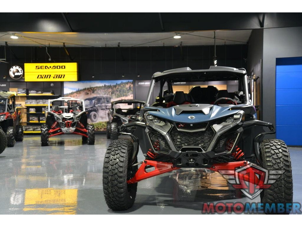 2025 Can-am Maverick R Max X Rs With Smart-shox Dusty Navy & Legion Red alt
