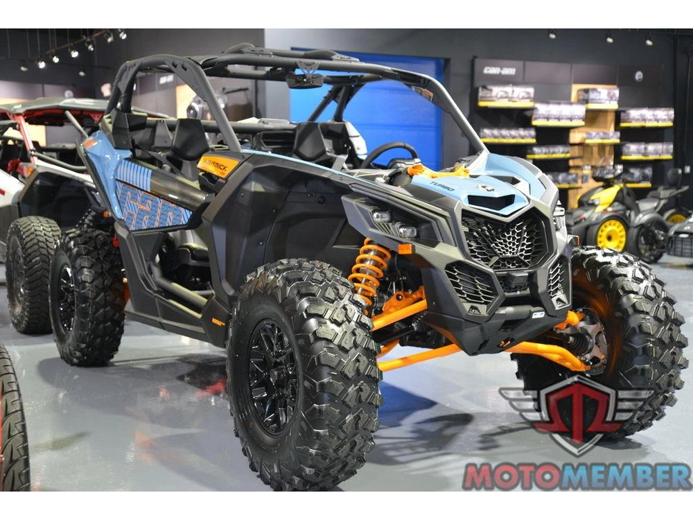 2026 Can-am Maverick X3 Ds Turbo Scandi Blue & Orange Crush alt