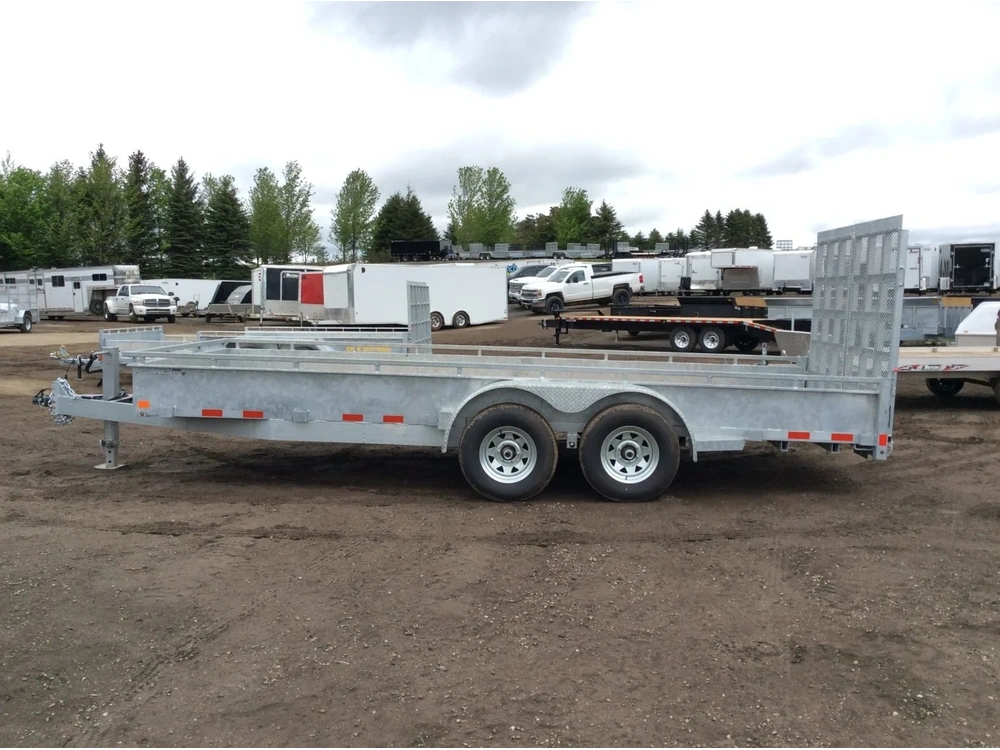 2026 Canada Trailers 82x18 5 Ton Galvanized Landscape Trailer alt