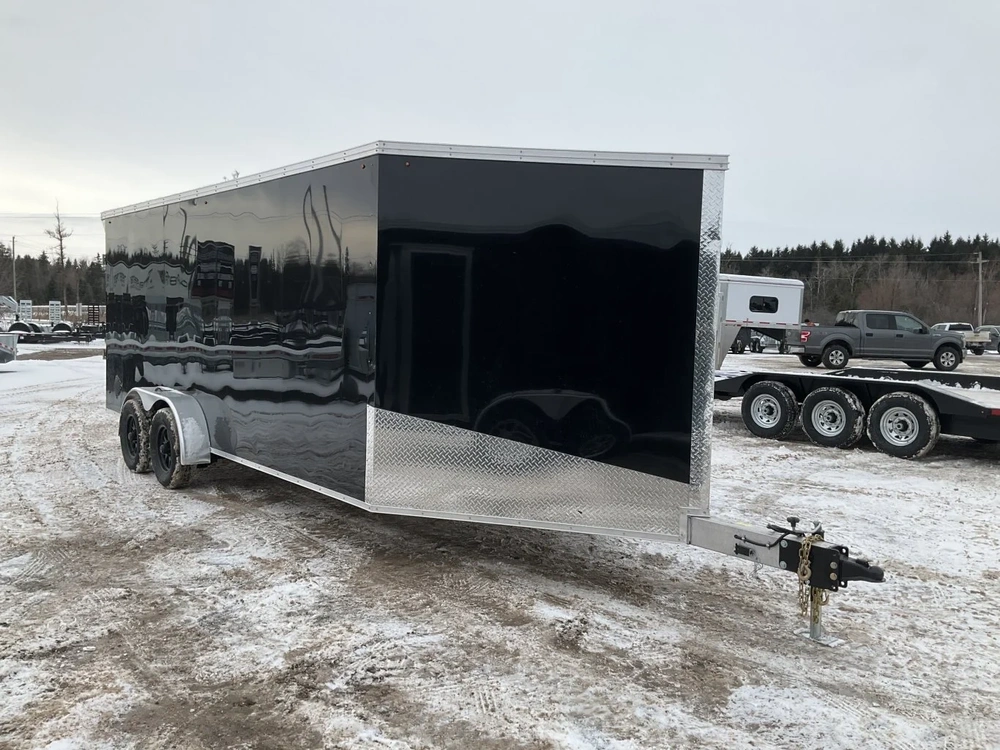 2026 Xcel Trailers 7x18 Plus 5 V-nose Aluminum Snowmobile Trailer alt