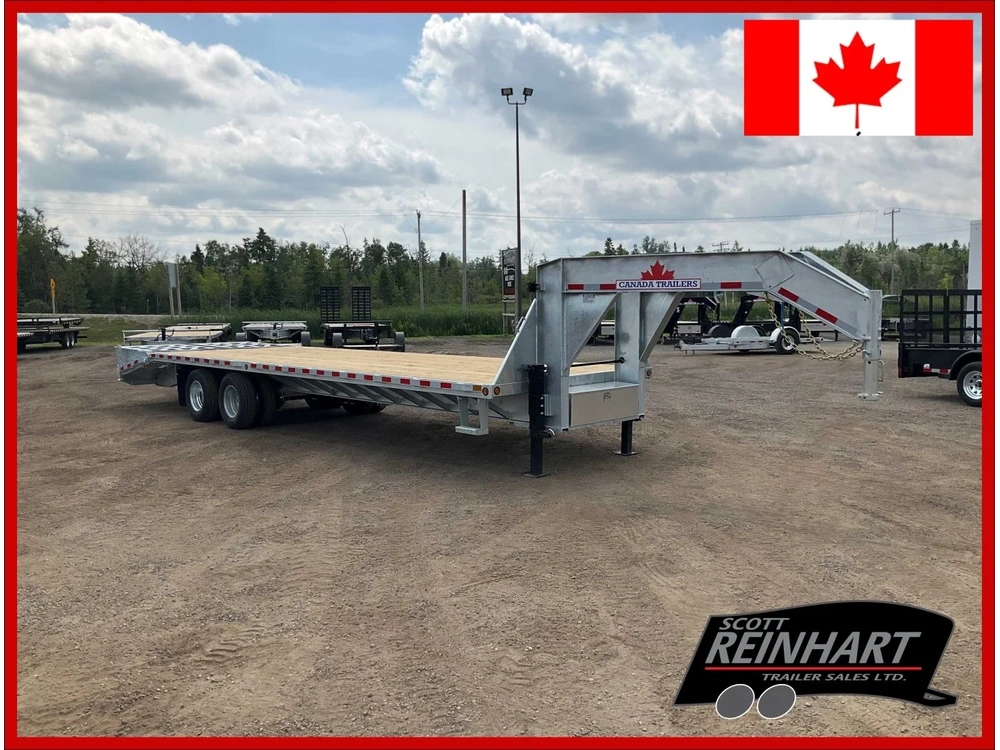 2026 Canada Trailers 8.5x30 12 Ton Galvanized Gooseneck Equipment Trailer alt